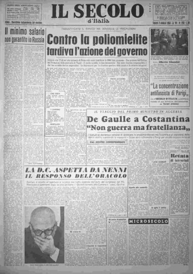 sabato 4 ottobre 1958