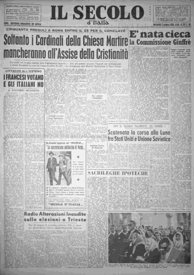 mercoledì 15 ottobre 1958