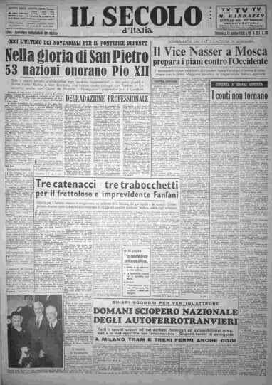 domenica 19 ottobre 1958