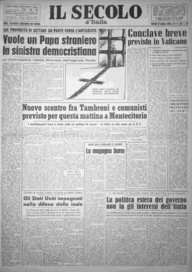 venerdì 24 ottobre 1958