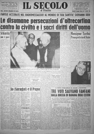 giovedì 30 ottobre 1958
