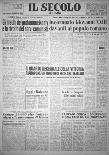 martedì 4 novembre 1958