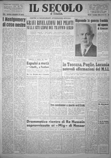 martedì 11 novembre 1958