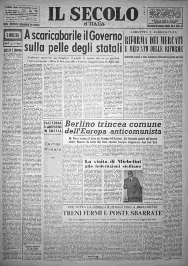 mercoledì 26 novembre 1958