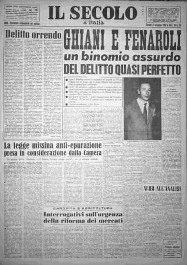 giovedì 27 novembre 1958