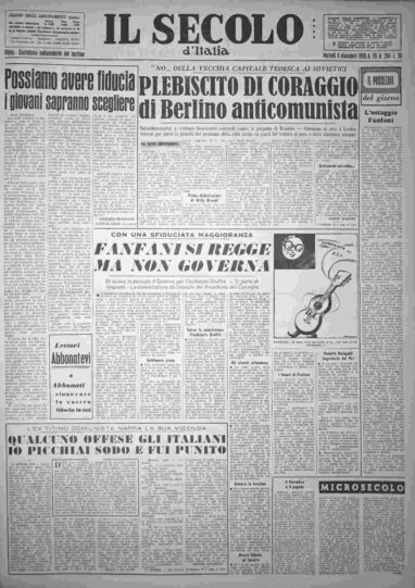 martedì 9 dicembre 1958