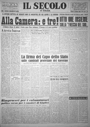 venerdì 12 dicembre 1958