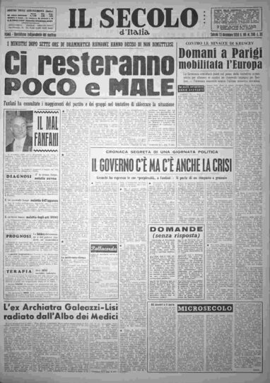sabato 13 dicembre 1958
