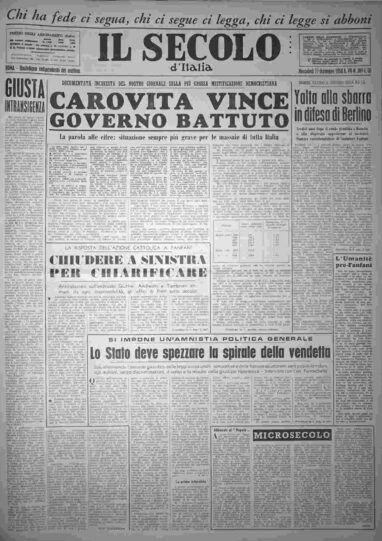 mercoledì 17 dicembre 1958