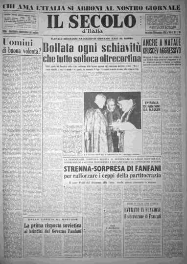 mercoledì 24 dicembre 1958