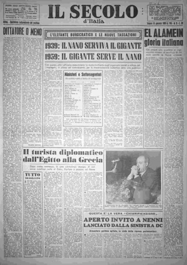 sabato 10 gennaio 1959