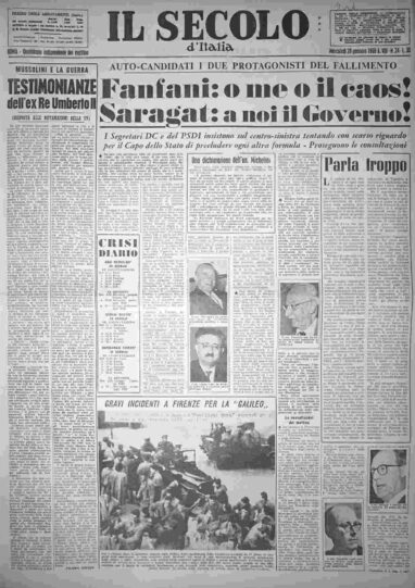 mercoledì 28 gennaio 1959