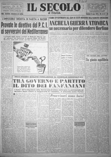 domenica 15 marzo 1959