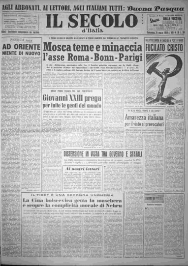 domenica 29 marzo 1959