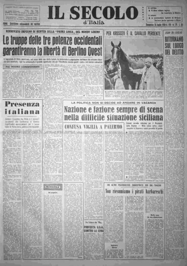 domenica 26 luglio 1959