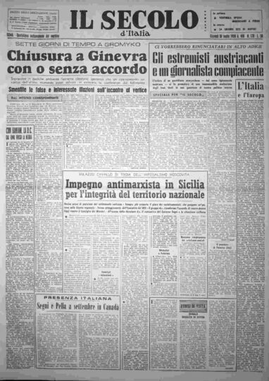 giovedì 30 luglio 1959