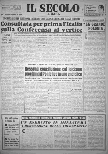 mercoledì 30 settembre 1959
