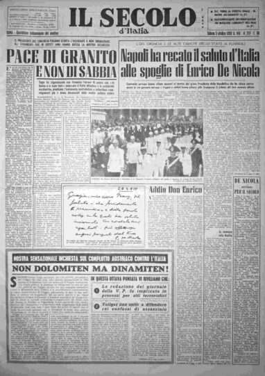 sabato 3 ottobre 1959