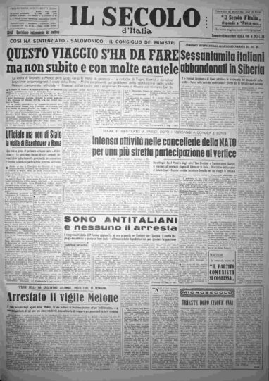 domenica 8 novembre 1959