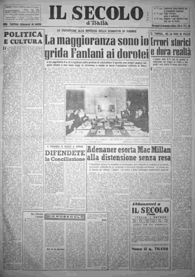 mercoledì 18 novembre 1959