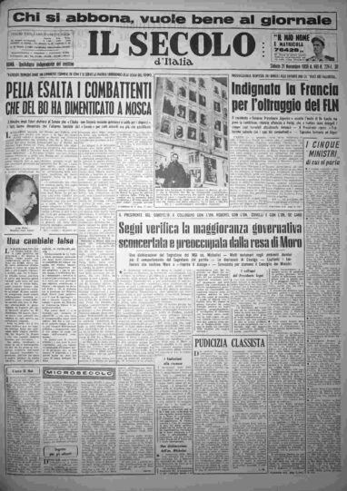 sabato 21 novembre 1959