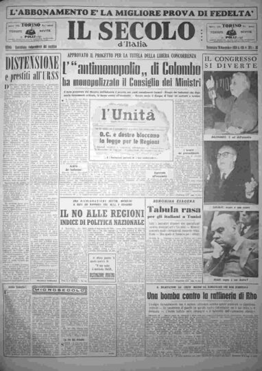domenica 29 novembre 1959