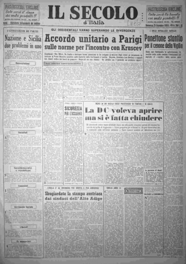 domenica 20 dicembre 1959