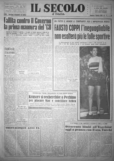 domenica 3 gennaio 1960