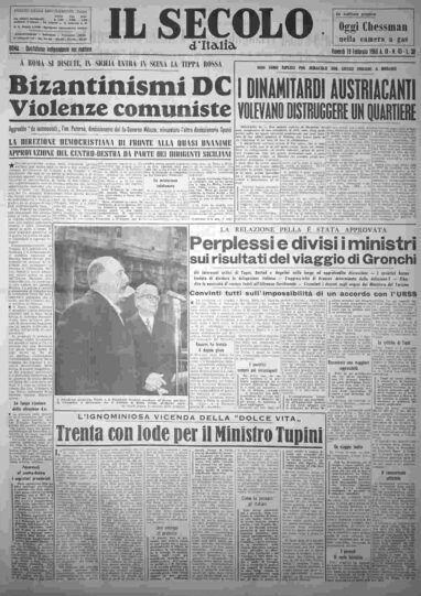 venerdì 19 febbraio 1960