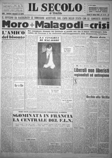 giovedì 25 febbraio 1960