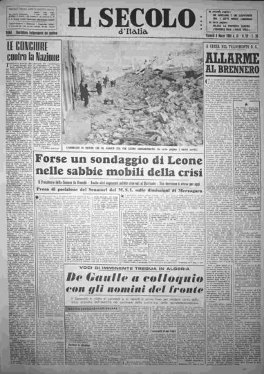 venerdì 4 marzo 1960
