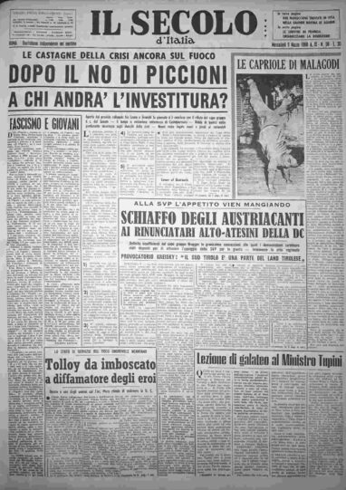 mercoledì 9 marzo 1960