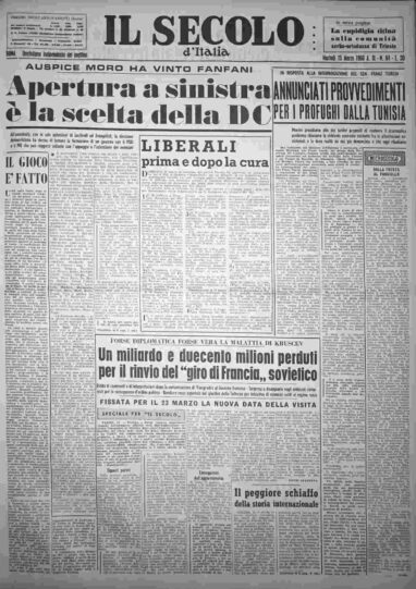 martedì 15 marzo 1960