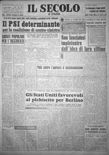 venerdì 18 marzo 1960