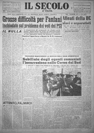mercoledì 20 aprile 1960