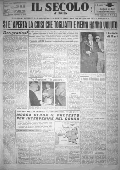 mercoledì 20 luglio 1960