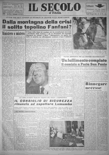venerdì 22 luglio 1960