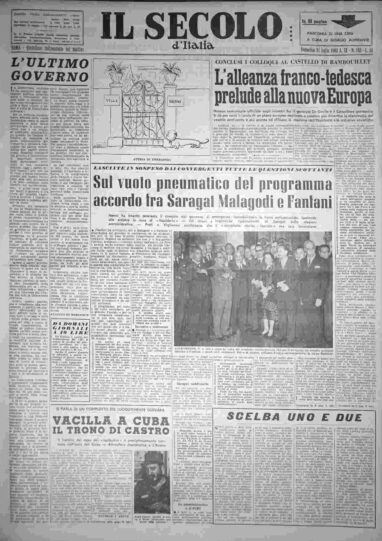domenica 31 luglio 1960
