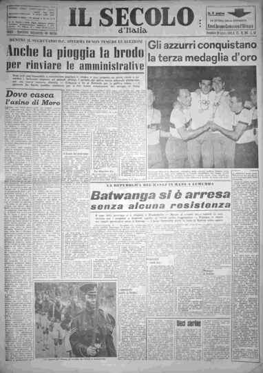 domenica 28 agosto 1960