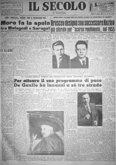 giovedì 12 gennaio 1961