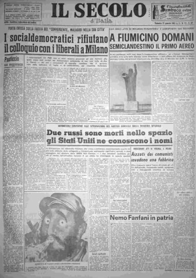 domenica 15 gennaio 1961