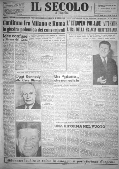 venerdì 20 gennaio 1961