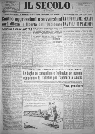 sabato 21 gennaio 1961