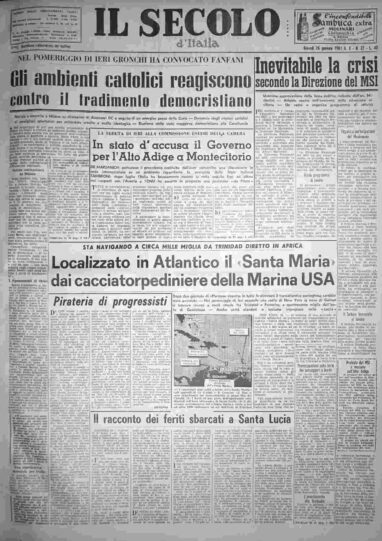 giovedì 26 gennaio 1961