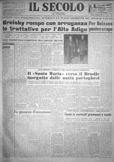 domenica 29 gennaio 1961