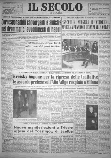 venerdì 10 febbraio 1961