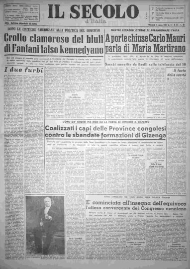 mercoledì 1 marzo 1961