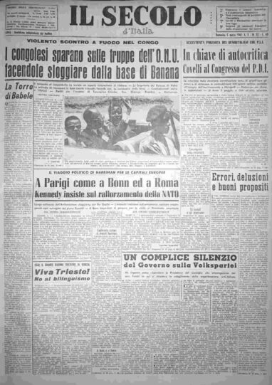 domenica 5 marzo 1961