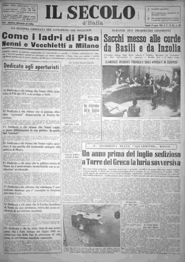 venerdì 17 marzo 1961
