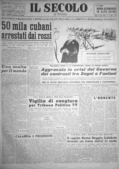 sabato 22 aprile 1961